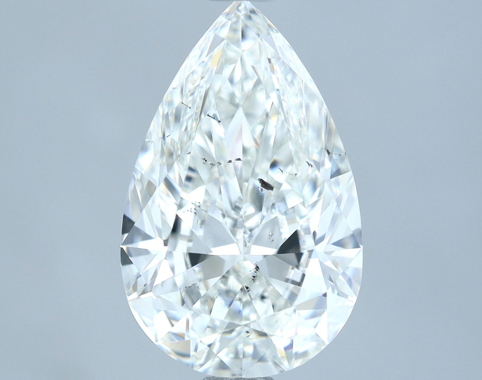 2.01 carat natural Pear diamond, H SI2, GIA certified