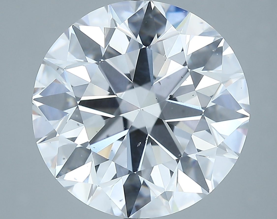8.05 carat natural Round diamond, D SI2, GIA certified