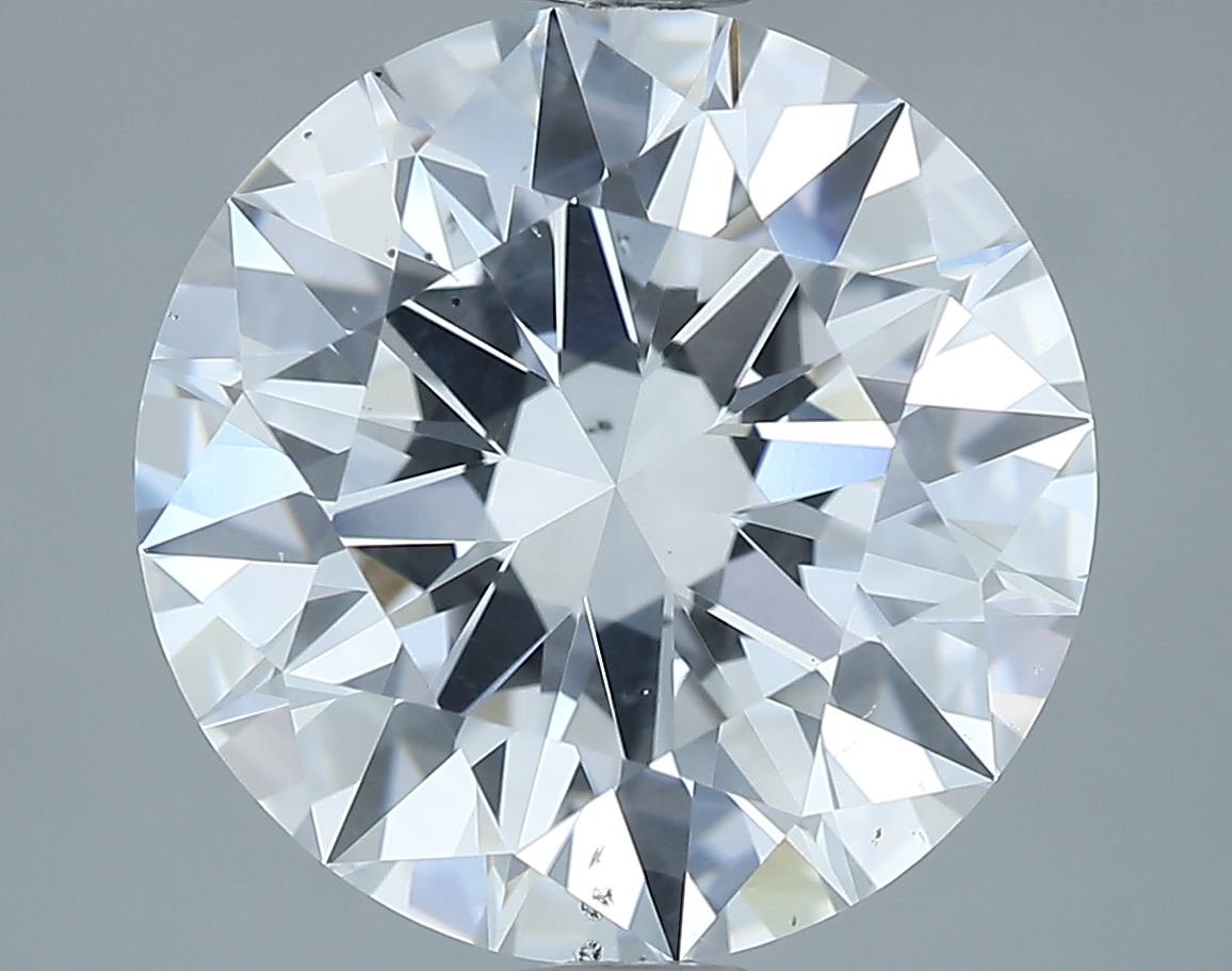 5.13 carat natural Round diamond, D SI2, GIA certified