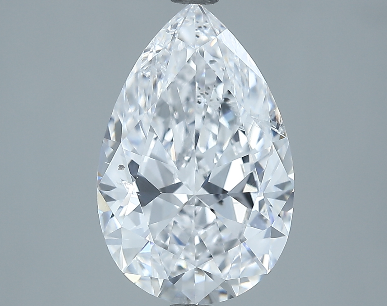 3.01 carat natural Pear diamond, D SI2, GIA certified