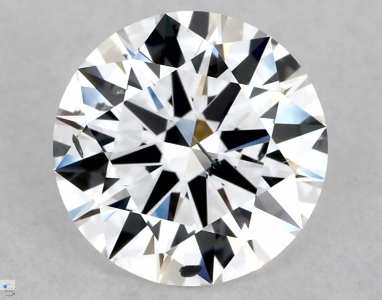 1.07 carat natural Round diamond, D SI2, GIA certified