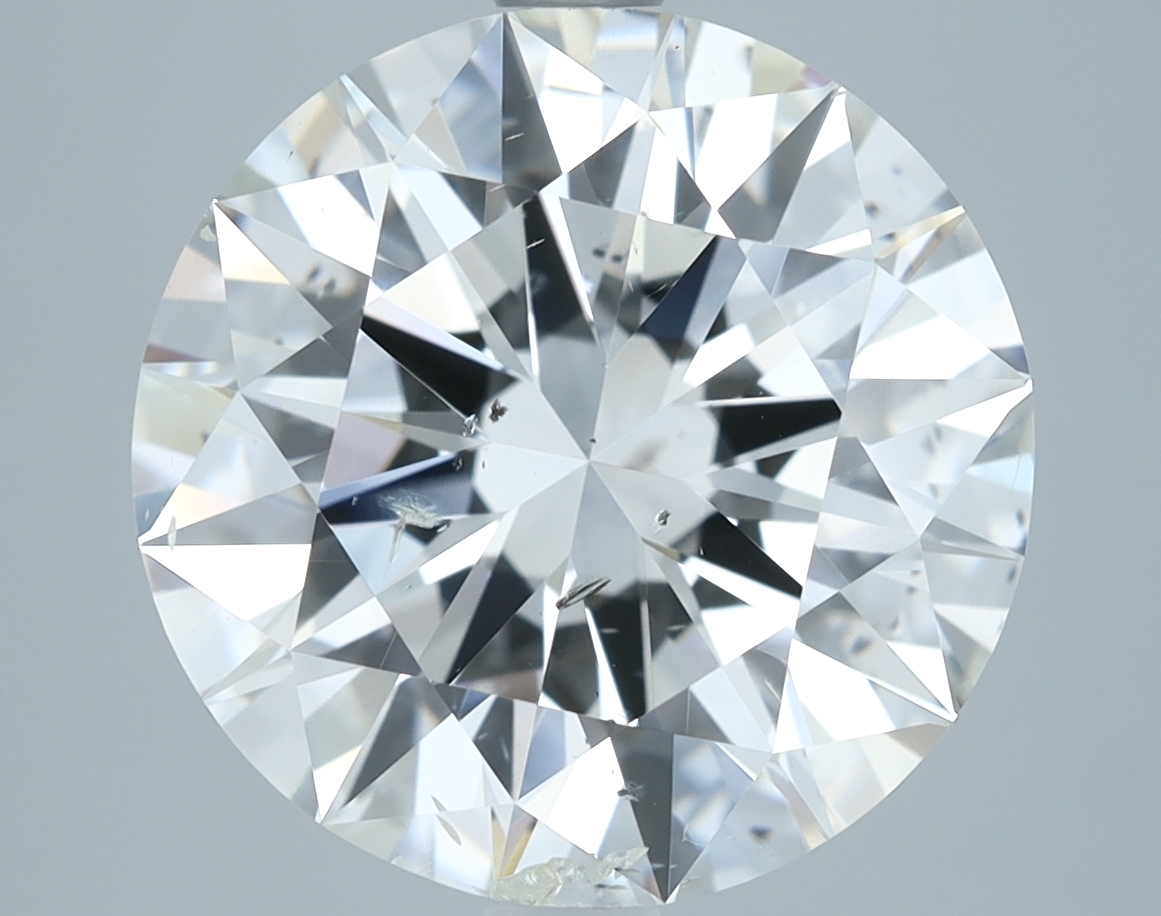 5.04 carat natural Round diamond, G SI2, GIA certified