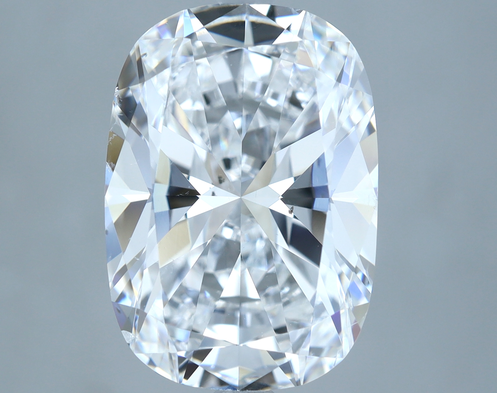5.01 carat natural Cushion diamond, D SI2, GIA certified