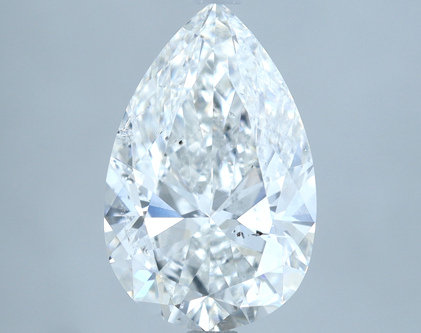 3.01 carat natural Pear diamond, F SI2, GIA certified