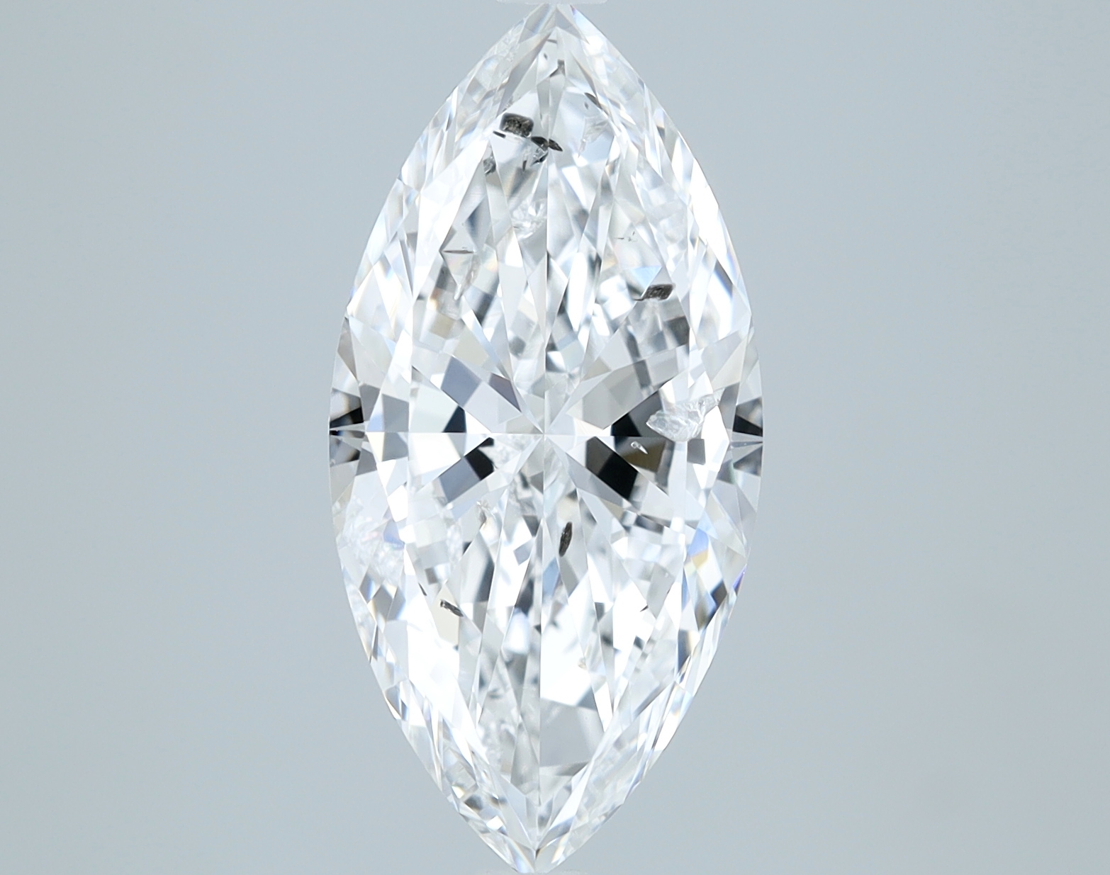 3.02 carat natural Marquise diamond, D SI2, HRD certified
